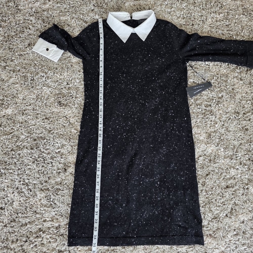 NWT Tahari Collared Long Sleeve Sweater Dress Size Small - Picture 9 of 9